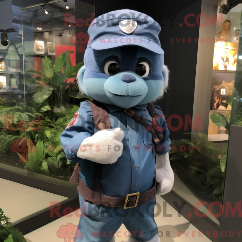 Fantasia de mascote de commando com short jeans e gorros - Mascotes do Para Commando - REBROKO_321754 - RedBrokoly.com