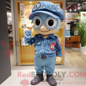 Fantasia de mascote de commando com short jeans e gorros - Mascotes do Para Commando - REBROKO_321755 - RedBrokoly.com
