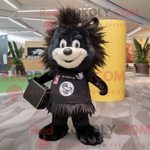 Black Porcupine mascot...