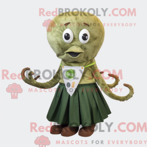 Olive Octopus mascot...