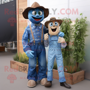 Blue Scarecrow mascotte...