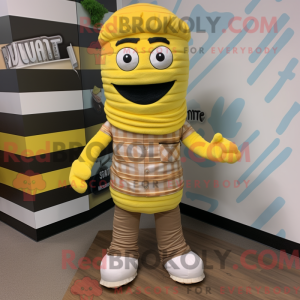Citrongul Mumie maskot...