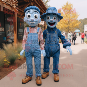 Blue Scarecrow mascotte...