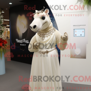 Tan Tapir mascotte kostuum...
