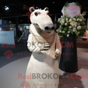 Tan Tapir maskotdraktfigur...