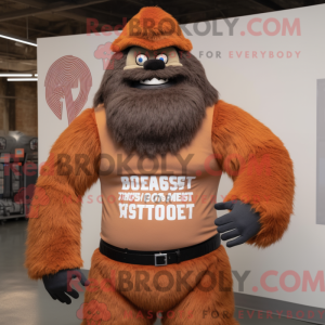 Rust Sasquatch mascot...