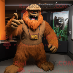 Rust Sasquatch mascot...
