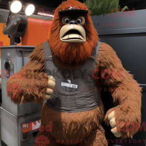 Rust Sasquatch mascot...