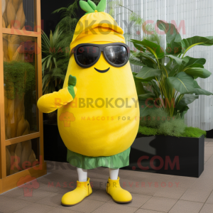 Gul rödbetor maskot kostym...
