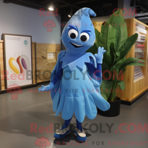 Blå Baa maskot kostume...