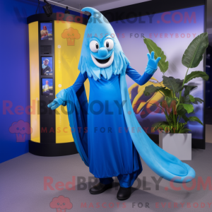 Blue Baa mascot costume...