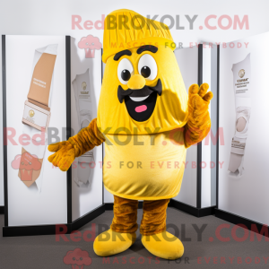 Postava maskota žlutého...