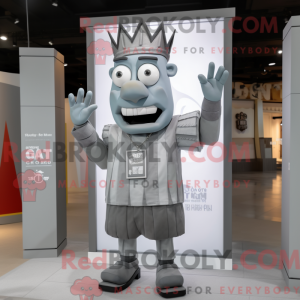 Máscara Grey King usada com...