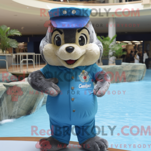Blue Chipmunk mascot...