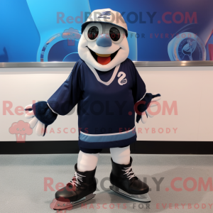 Navy Pair Of Ice Skates...