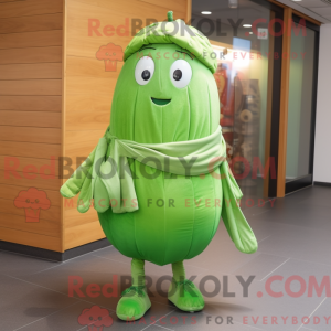 Grøn melon maskot kostume...