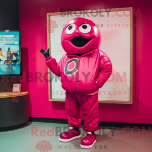 Magenta Donut maskot...