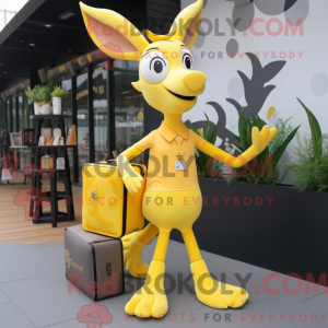 Yellow Gazelle mascot...