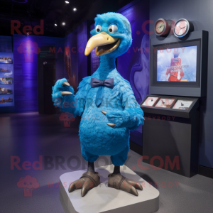 Blå Dodo Bird maskot drakt...