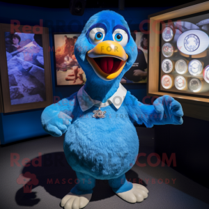 Blue Dodo Bird mascotte...