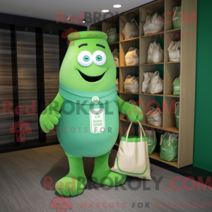 Green Hourglass mascot...