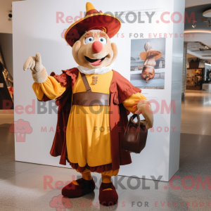 Brown Swiss Guard mascot...