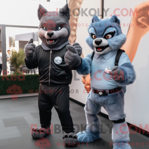 Gray Werewolf mascot...