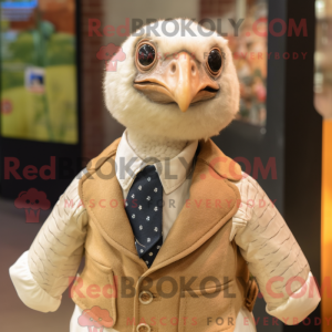 Beige Perlehøns maskot...