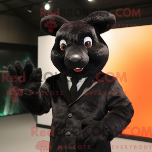Black Rabbit mascot costume...