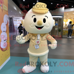 Cream Ice Cream maskot...