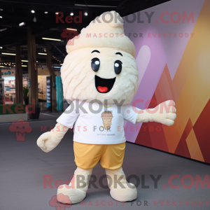 Cream Ice Cream maskot...