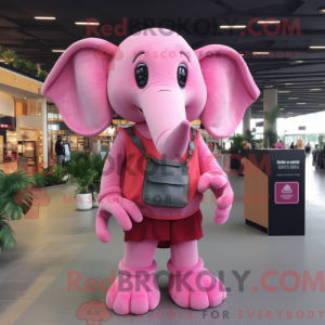 Pink Elephant maskot...