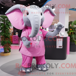 Pink Elephant maskot...