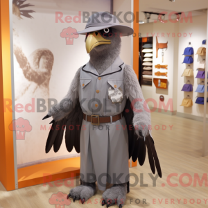 Grey Eagle maskotdraktfigur...