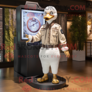 Cream Geese-maskot...