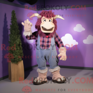 Lavendel Minotaur maskot...