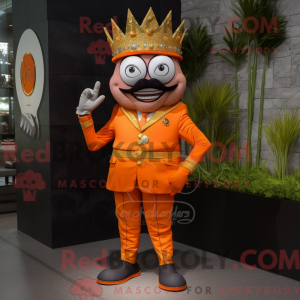 Oransje konge maskot...