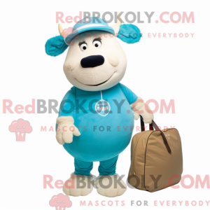 Costume de mascotte Cyan...