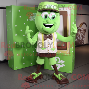 Postava maskota Lime Green...