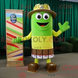 Barras de chocolate verde...