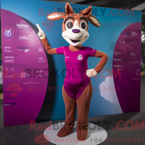 Magenta Gazelle maskot...
