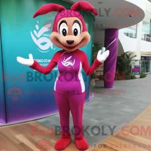 Magenta Gazelle mascot...