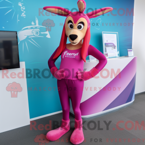 Magenta Gazelle maskot...
