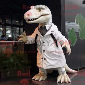 White Tyrannosaurus mascot...