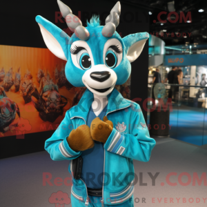 Turquoise Gazelle mascot...