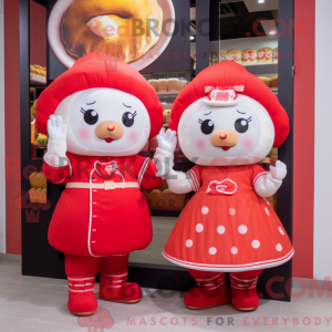 Red Dim Sum maskot kostume...