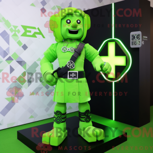Lime Green Celtic Cross...