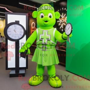 Lime Green Celtic Cross...