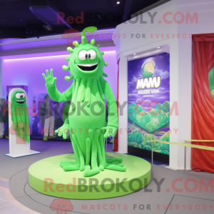 Lime Green Medusa mascot...