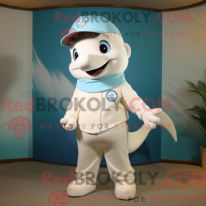 Cream Dolphin maskot...